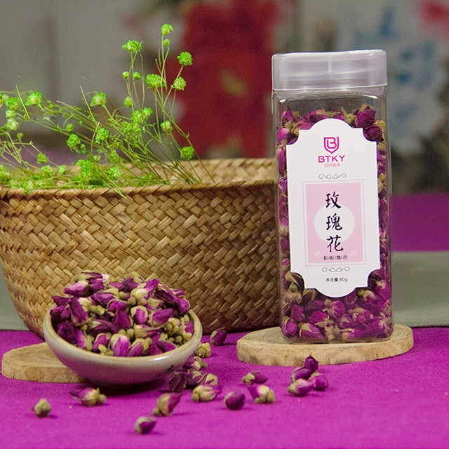 倍特康源 [2017新花]玫瑰花茶平阴玫瑰花80g瓶装无硫天源玫瑰