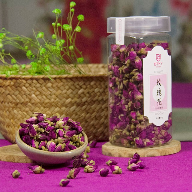 倍特康源 [2017新花]玫瑰花茶平阴玫瑰花80g瓶装无硫天源玫瑰