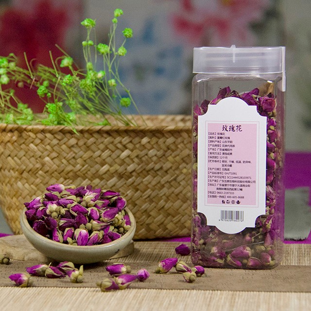 倍特康源 [2017新花]玫瑰花茶平阴玫瑰花80g瓶装无硫天源玫瑰
